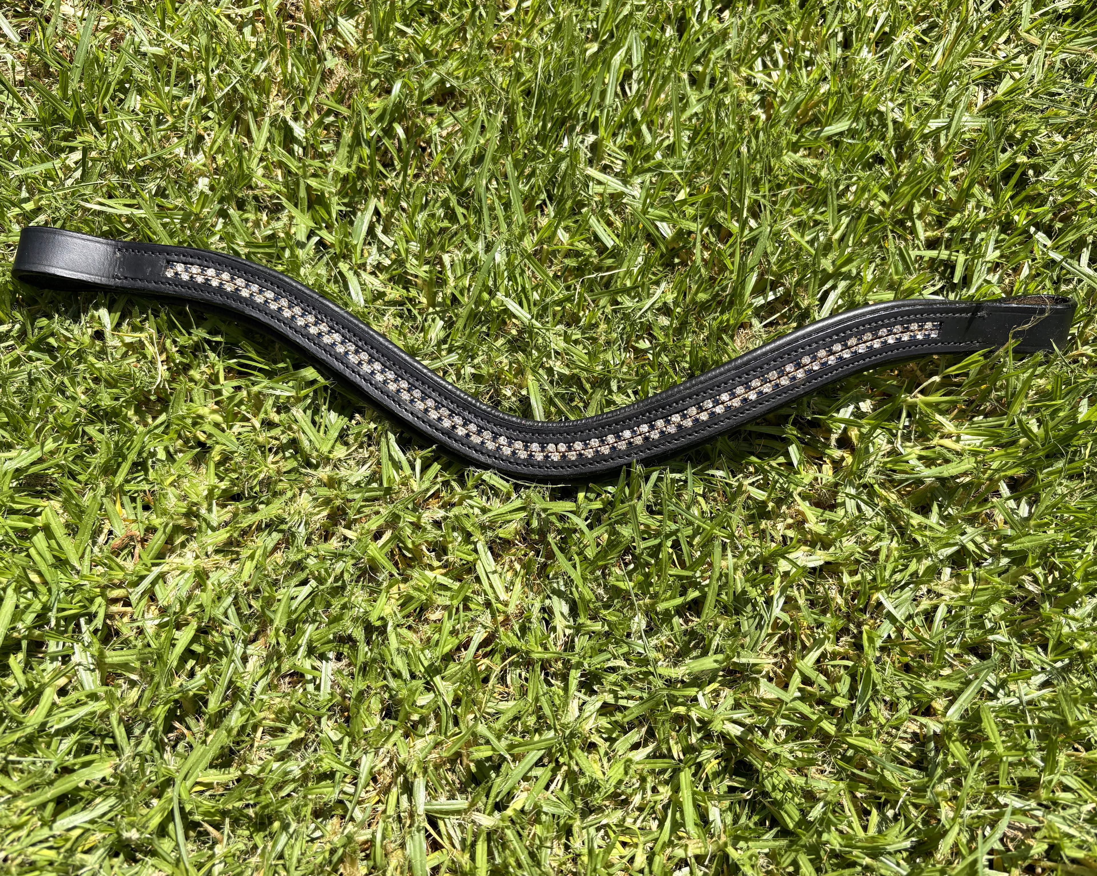 16.5” blue and clear browband — image 1