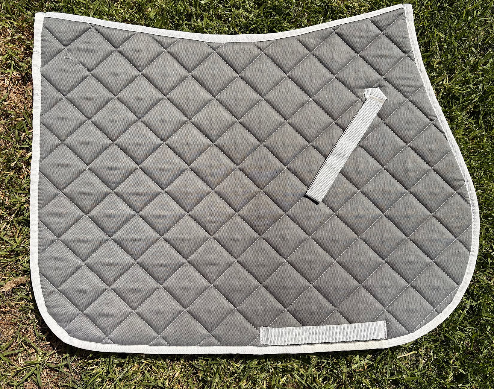 Full size grey AP saddle pad — image 1