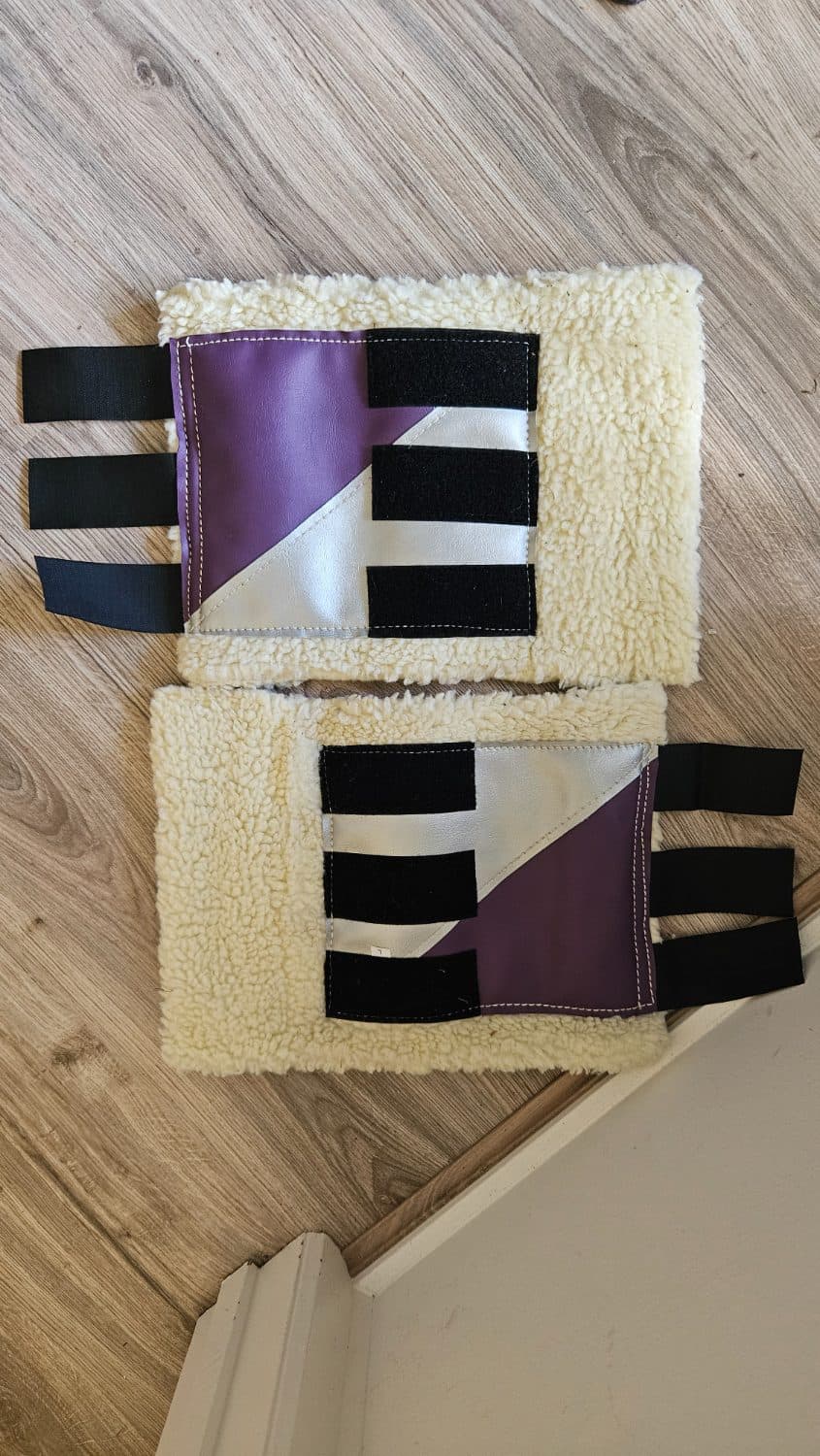 Purple and Silver Work Boots — image 1