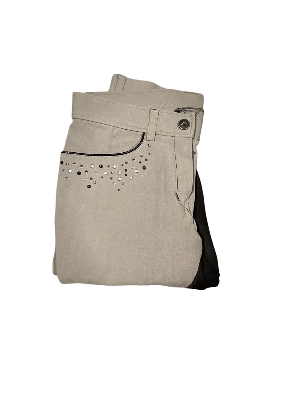 Euro Star Grey & Black Breeches — image 1