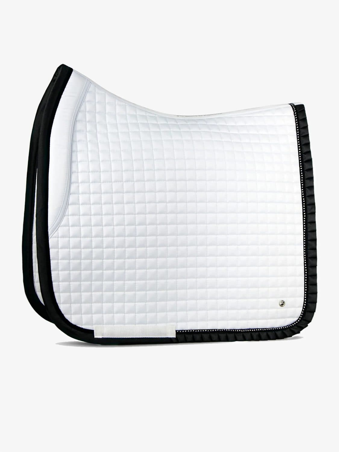 PS of Sweden Ruffle Dressage Saddle Pad White/Black