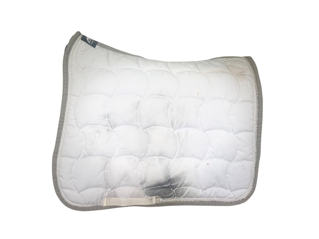 Anna Scarpati Dressage Saddle Pad - White