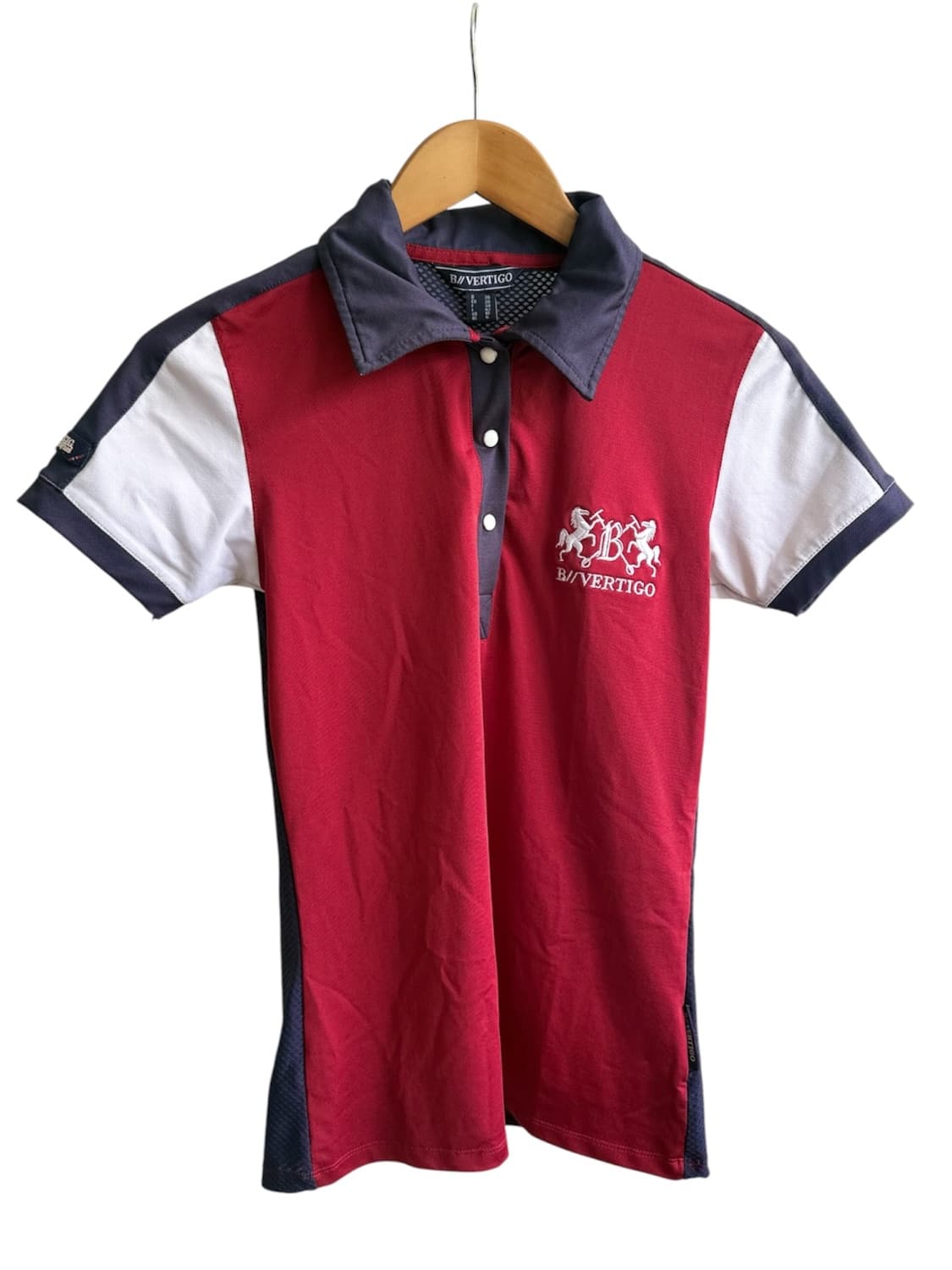 B Vertigo Shirt - Maroon & Navy — image 1