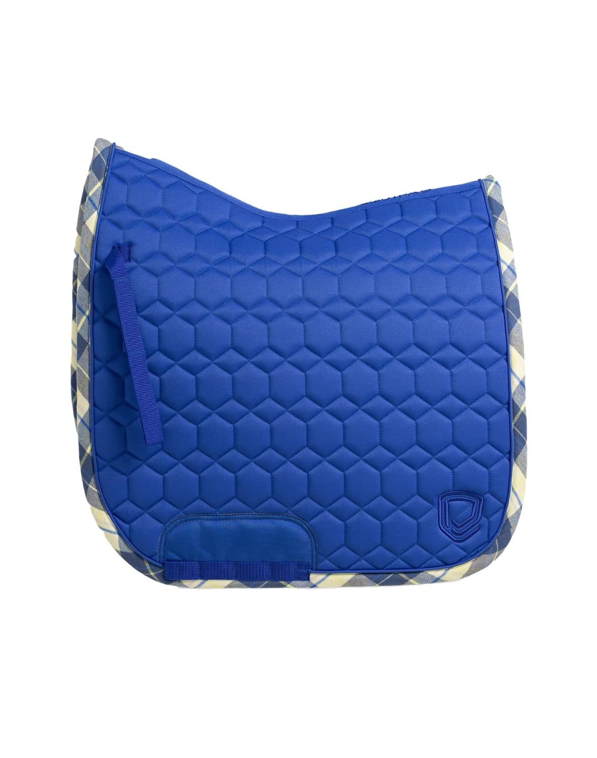 Equipad Dressage Saddle Pad - Blue with Yellow — image 1