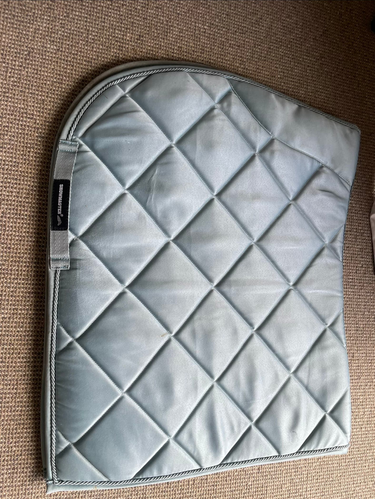 Light blue full saddle pad — image 1