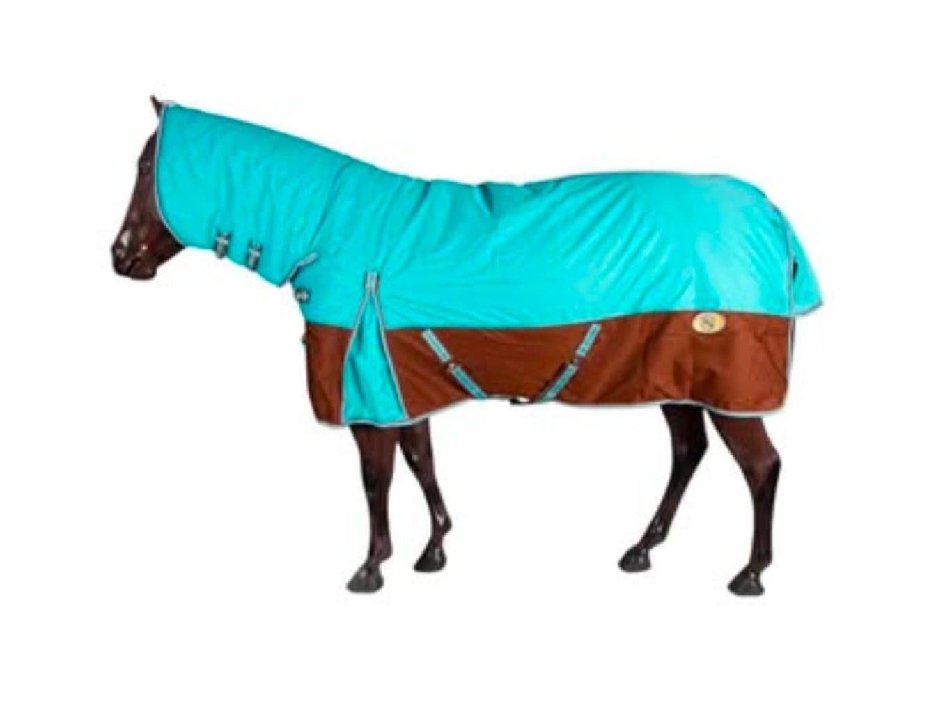 Conrad 1200D Horse Rug Combo - Turquoise & Chocolate — image 1