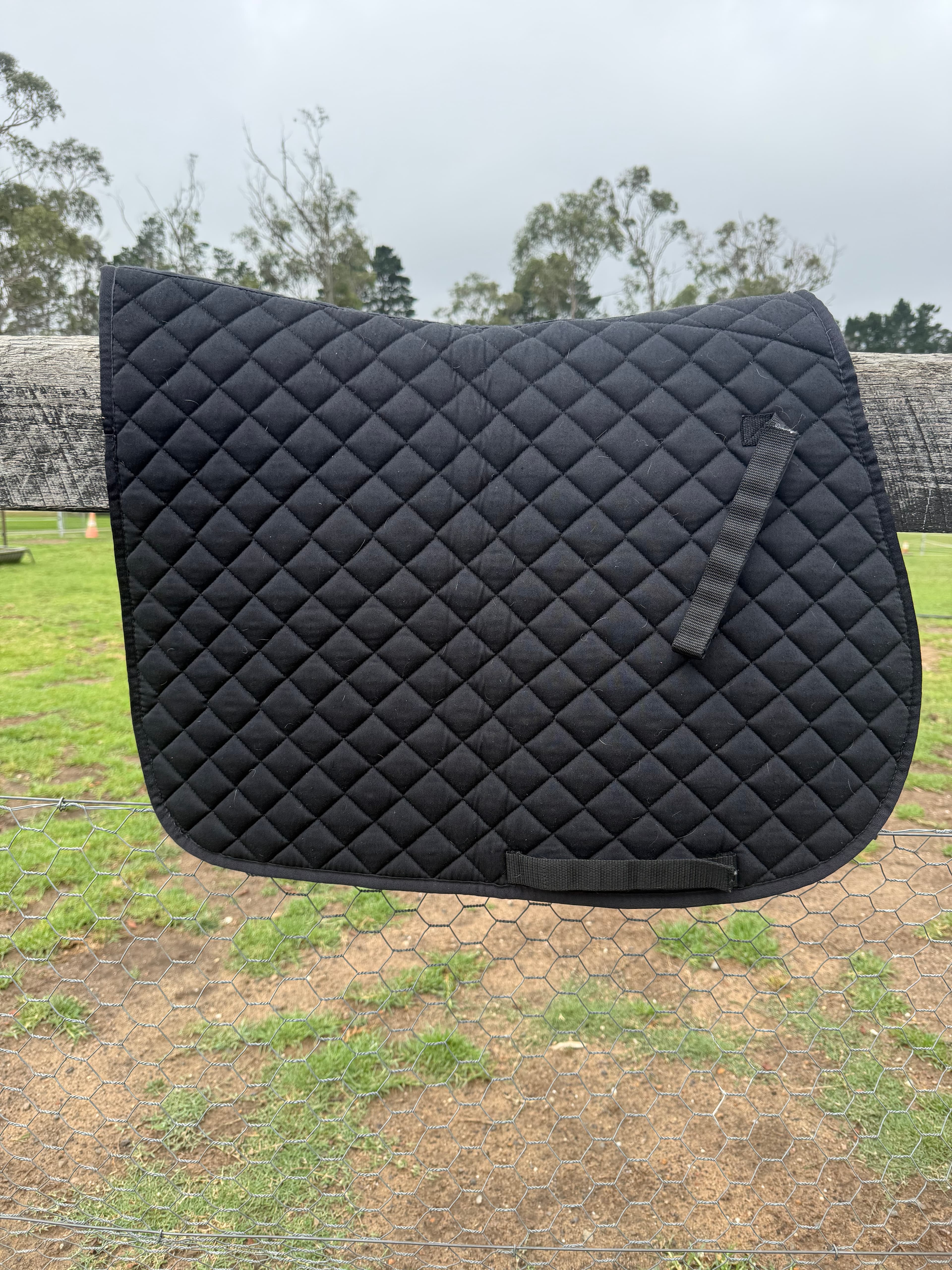 Roma black full all purpose saddle pad — image 1