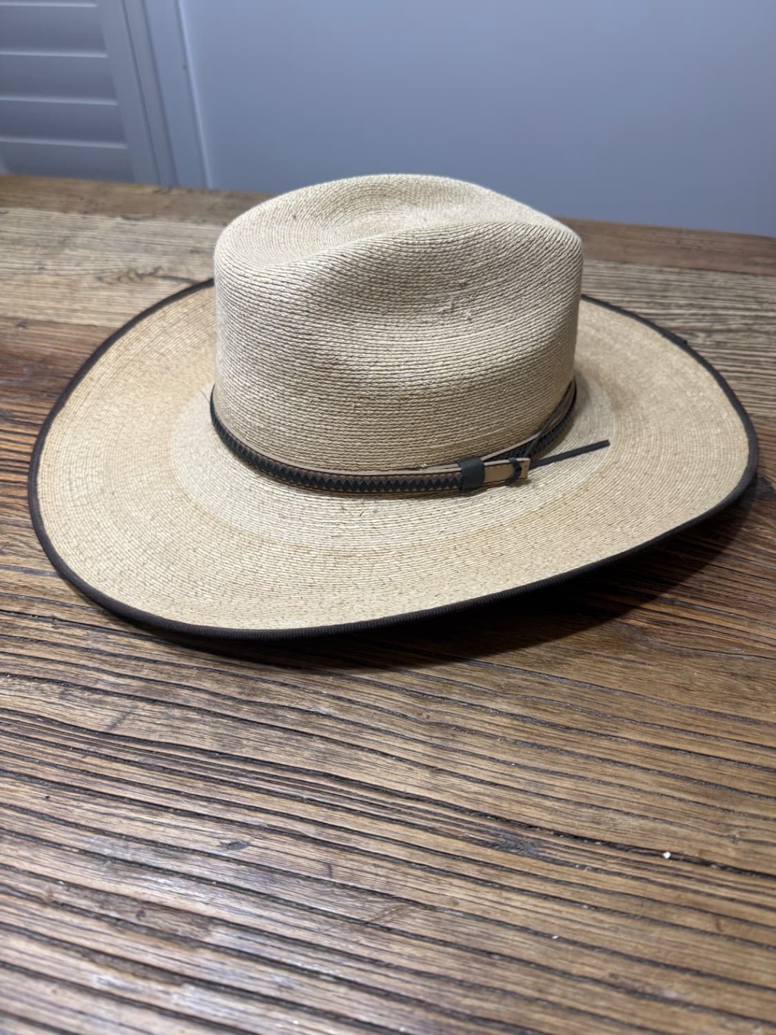 Sunbody Mexican Fine Golden Palm 4" Brim hat, size 56 — image 1
