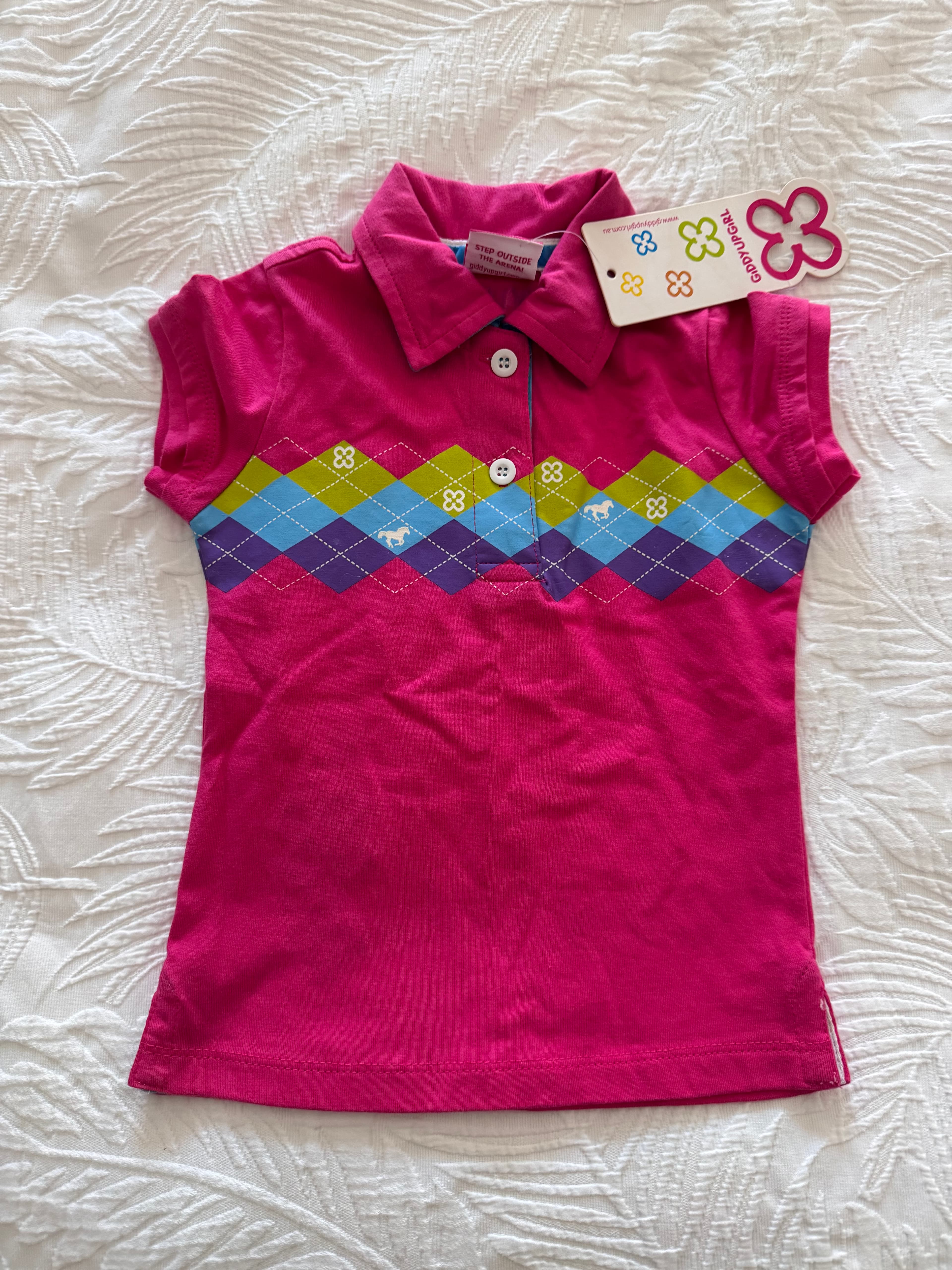 Girls size 4 giddy up girl shirt. — image 1
