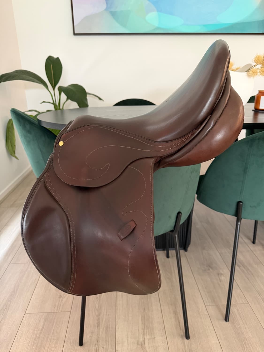 Bruce Smith 17” Brown Jump Saddle — image 1