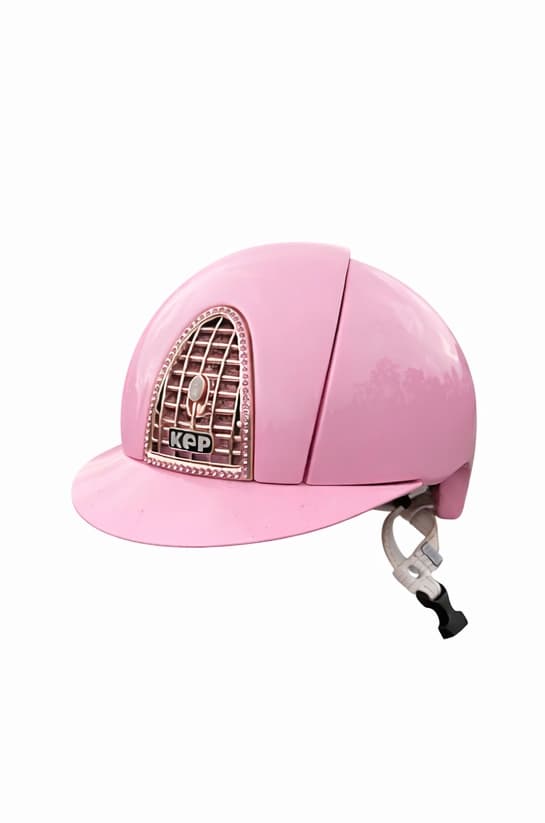 KEP pastel pink & rose gold helmet — image 1
