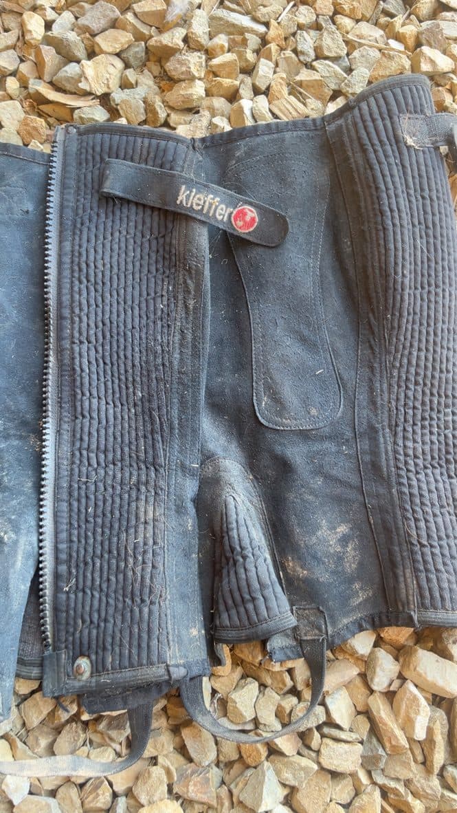 KIEFFER Black small chaps rrp$120 — image 1