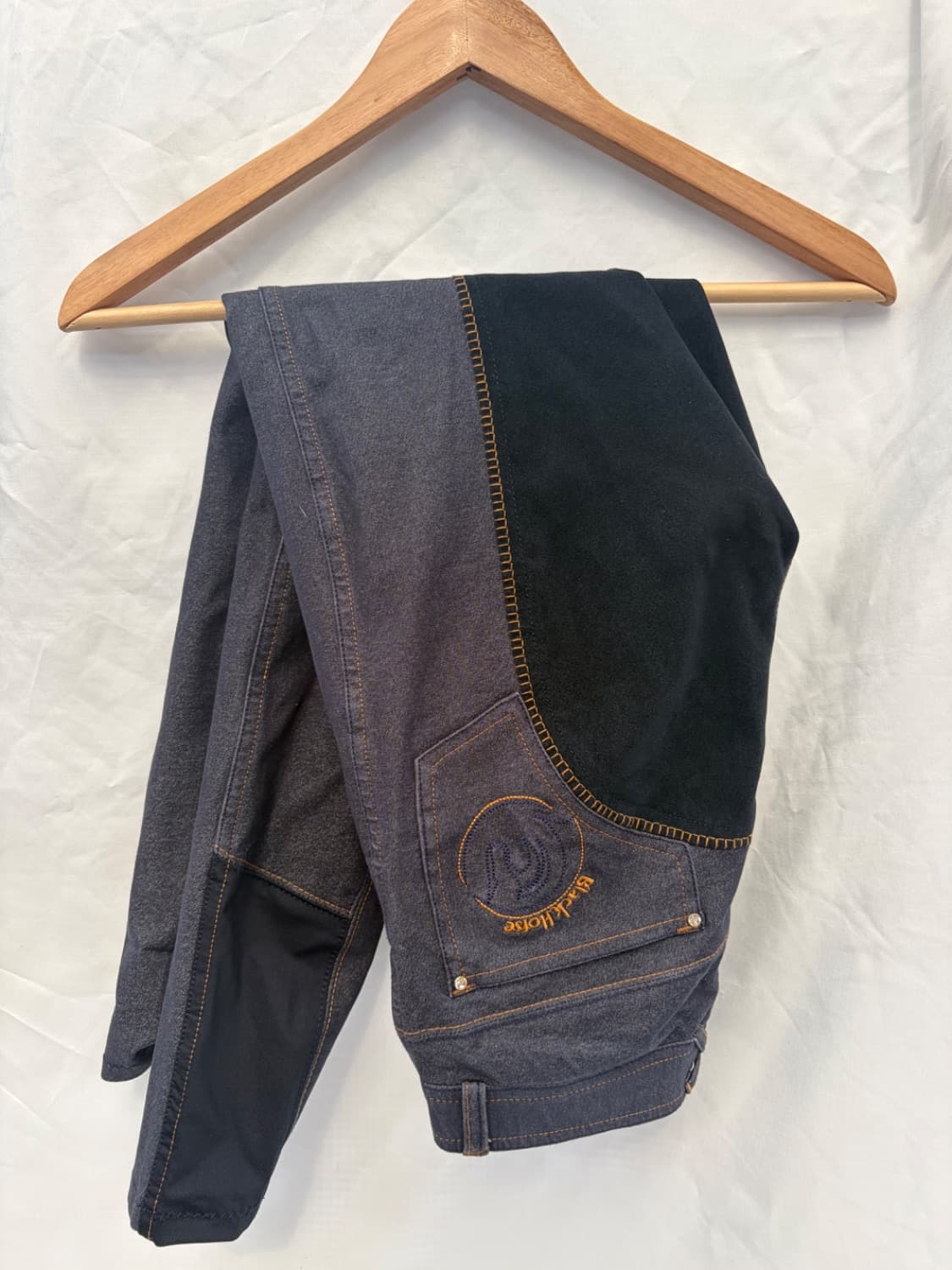Black Horse denim breeches — image 1