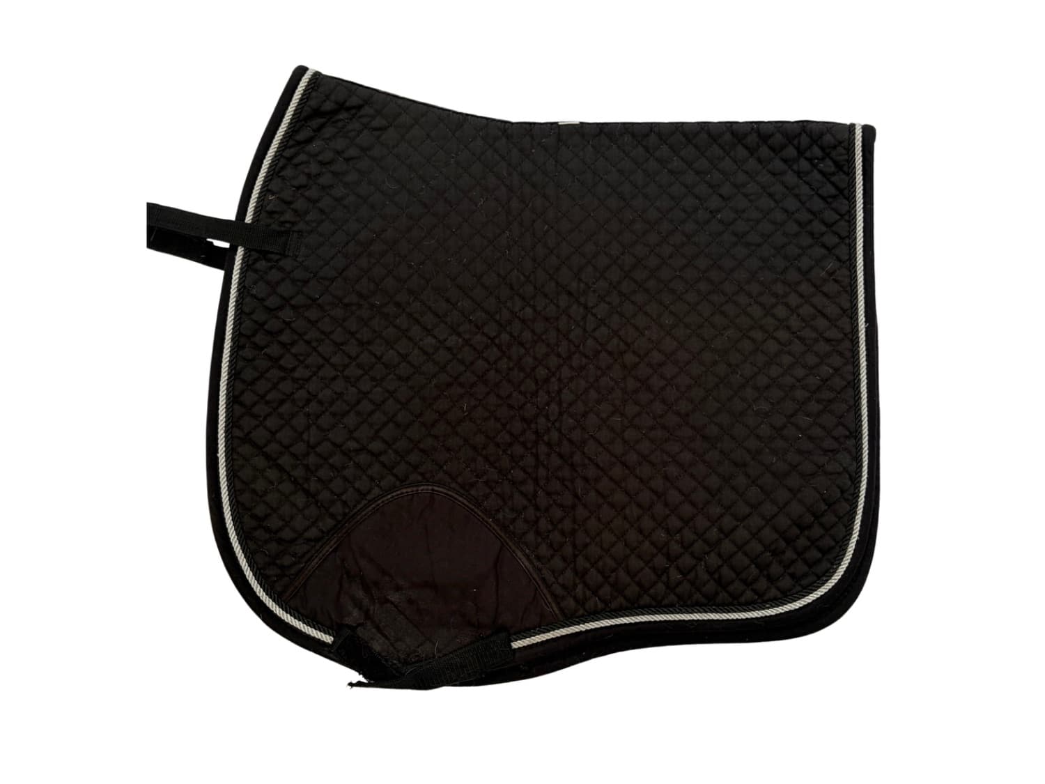 Black dressage saddle pad — image 1