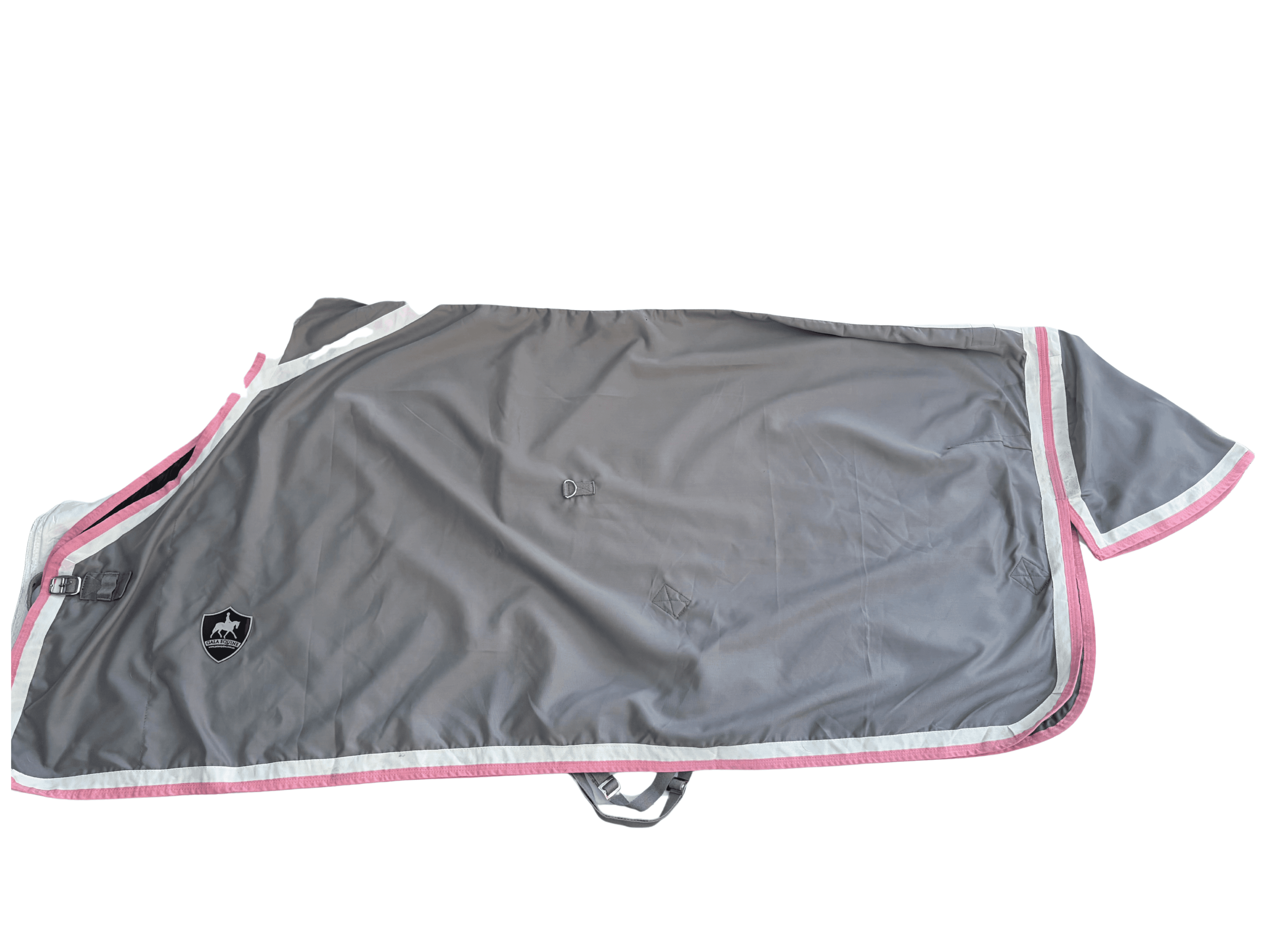 LIGHT GREY SHOW SET WITH WHITE & PALE PINK TRIM