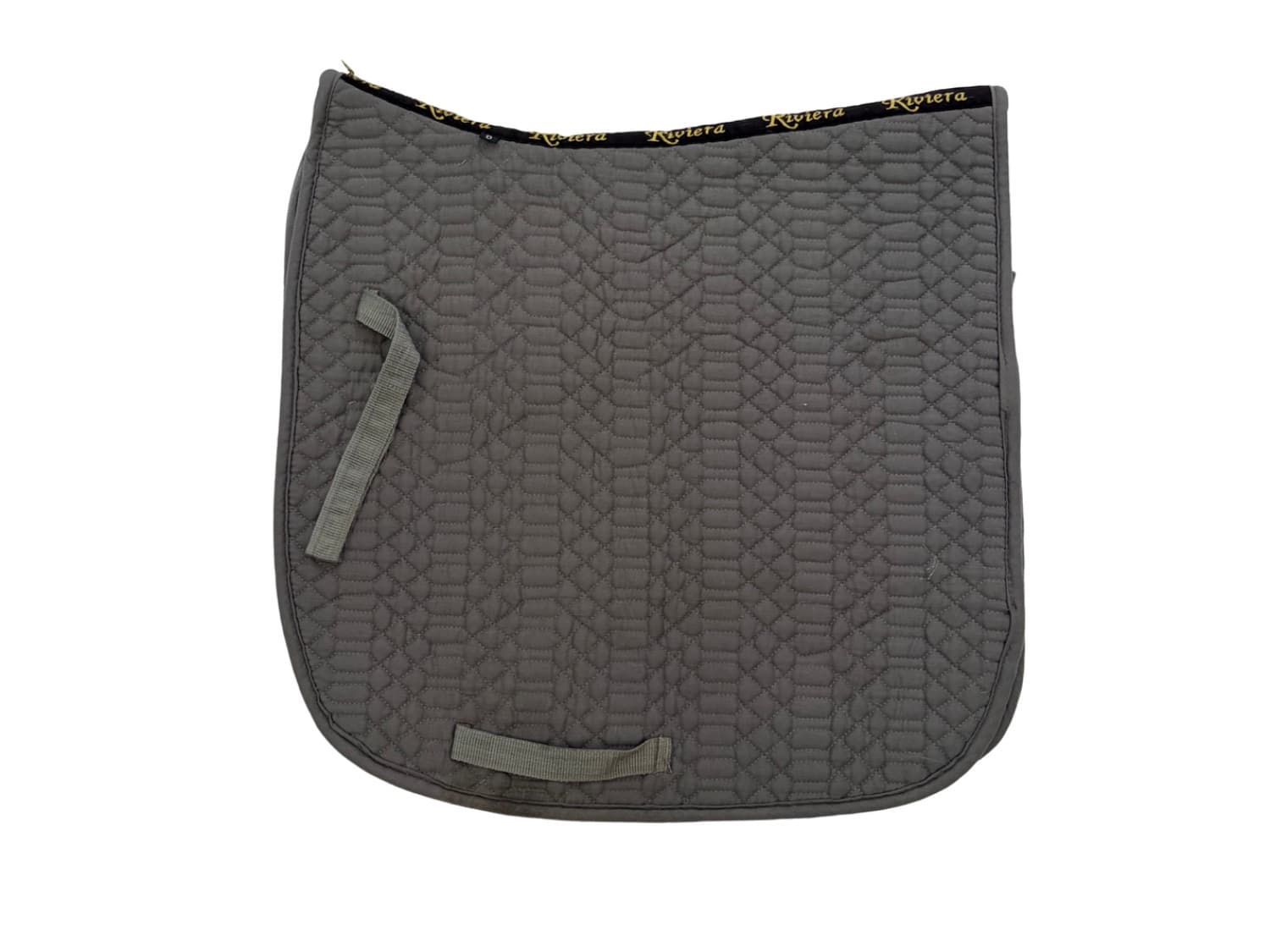 Grey dressage saddle pad — image 1