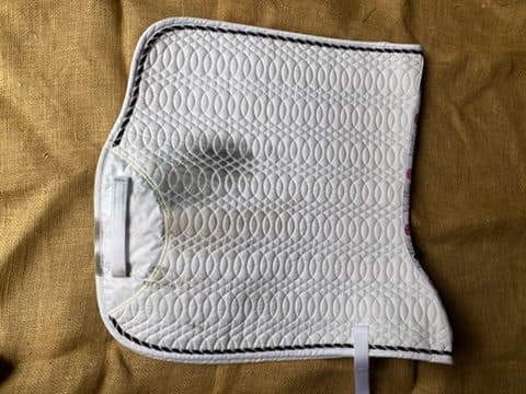 Kieffer white dressage saddle pad
