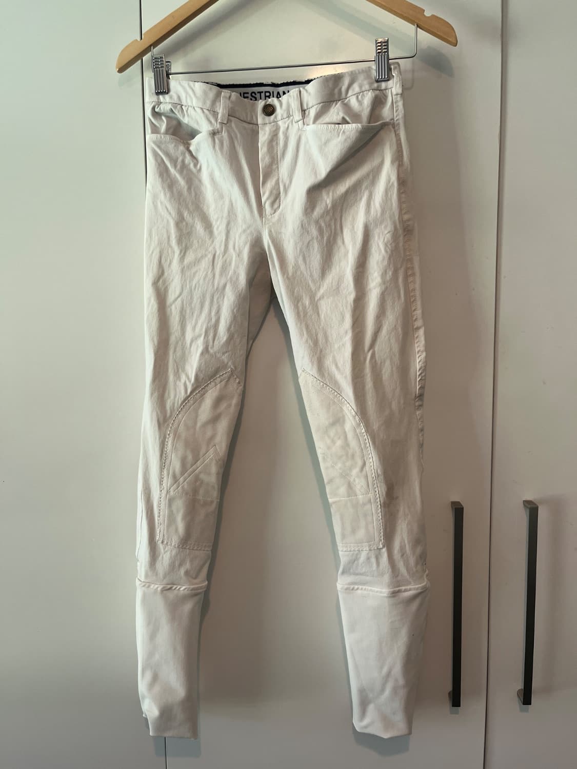 HH Equestrian Mens Breeches - White — image 1