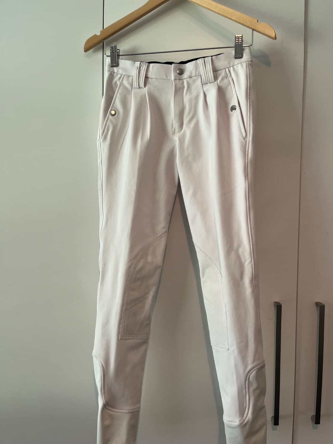 HH Equestrian Mens Breeches - White — image 1