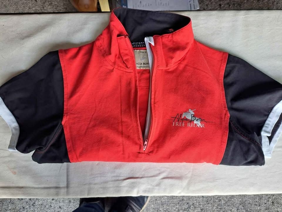 Red Alycia Burton Free Rider shirt — image 1