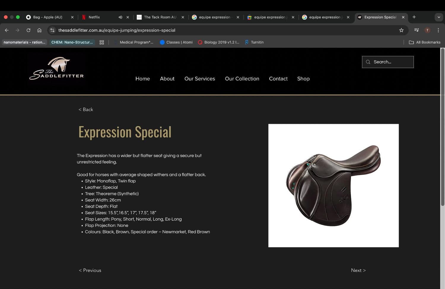 Equipe Expression Jump Saddle — image 1