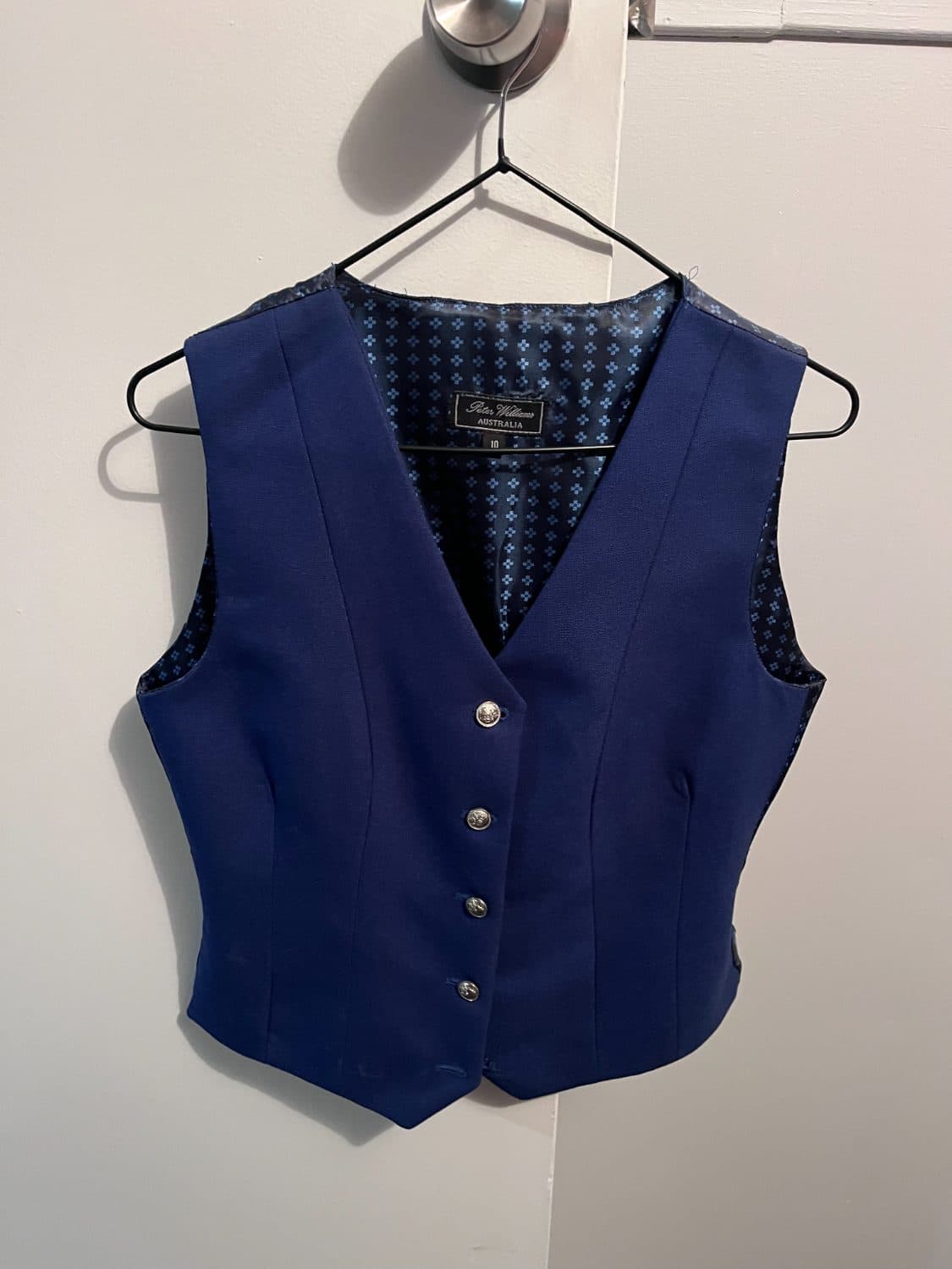 Royal Blue Peter Williams Show Vest / Waistcoat — image 1