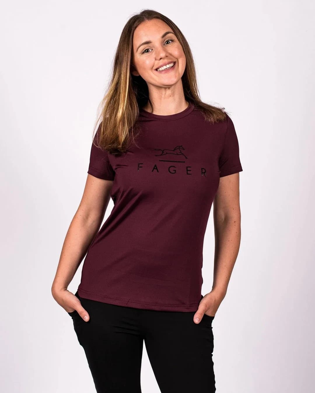 Burgundy Fager Tee — image 1