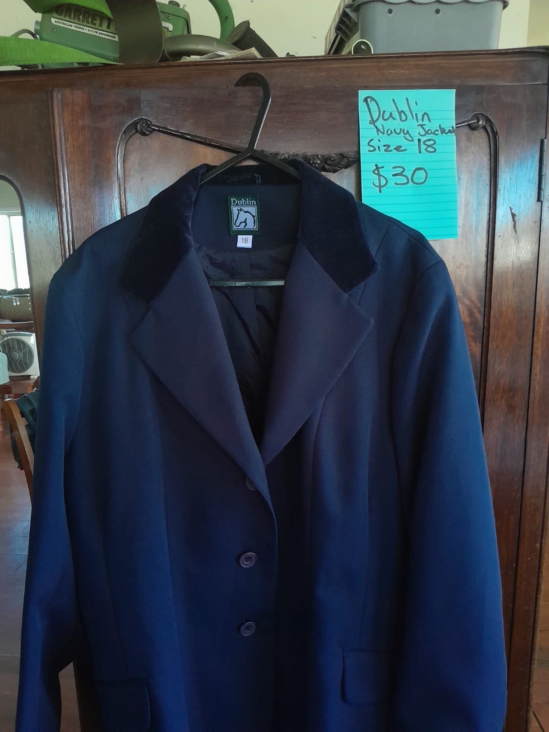 Dublin navy show jacket size 18 — image 1