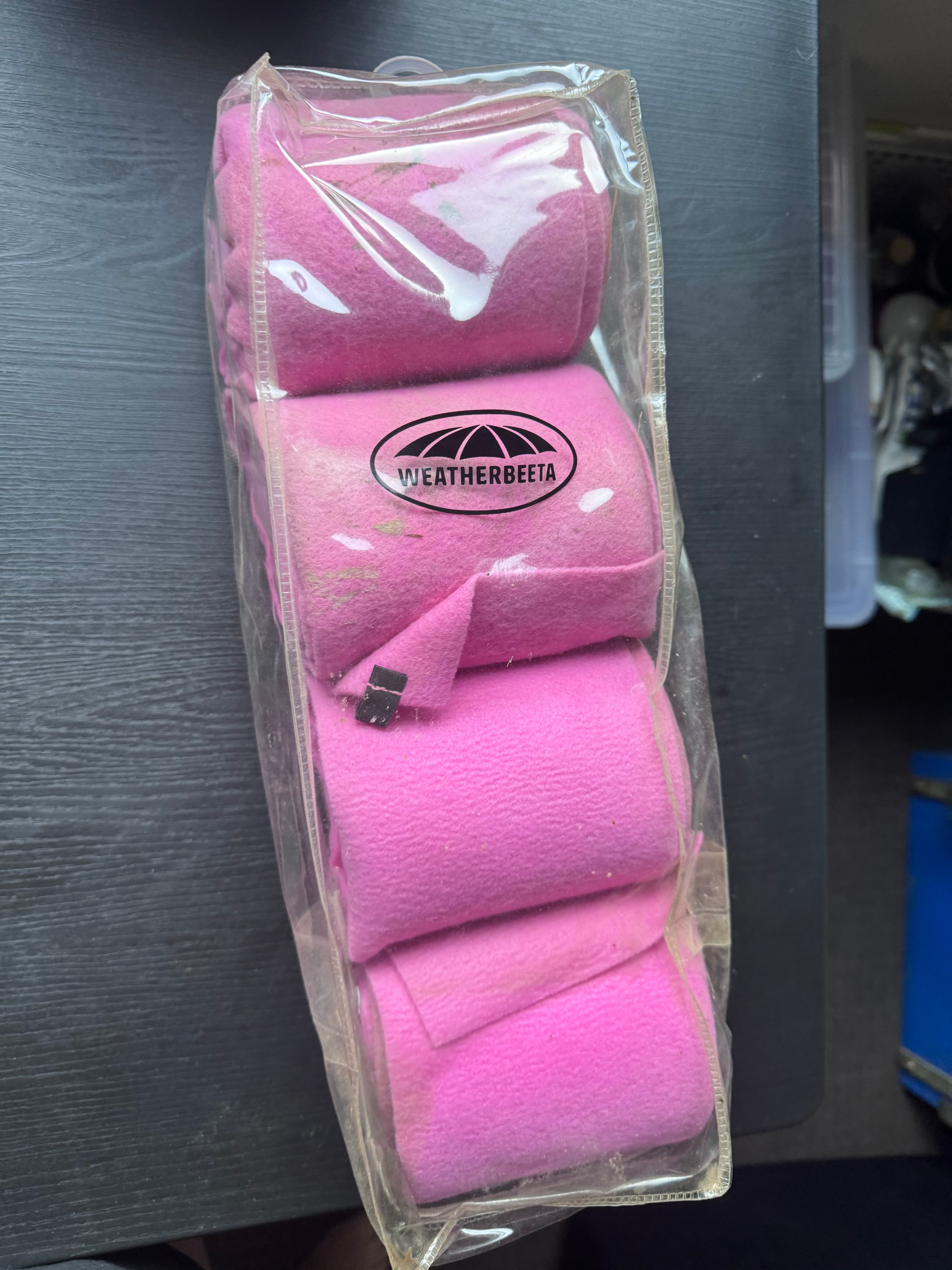 Weatherbeeta Prime Marble Pink Swirl Polo Wraps — image 1