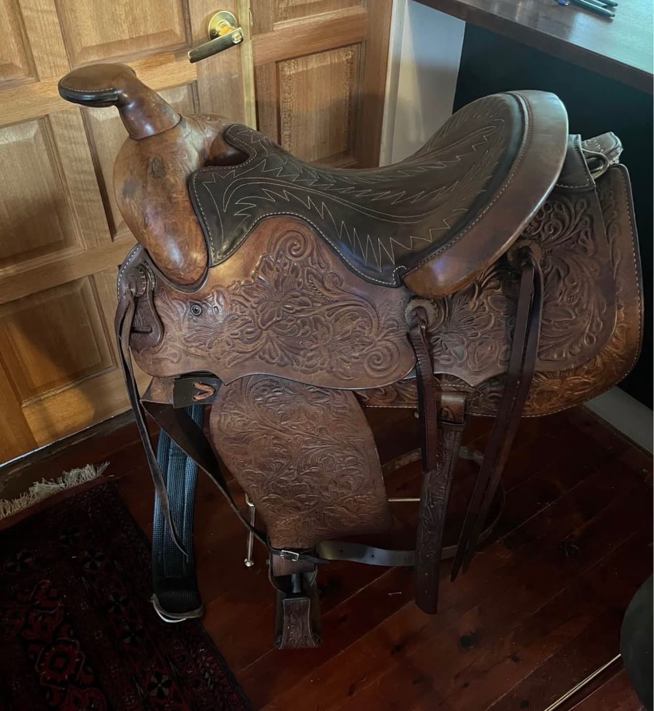 All Leather Western Saddle — image 1
