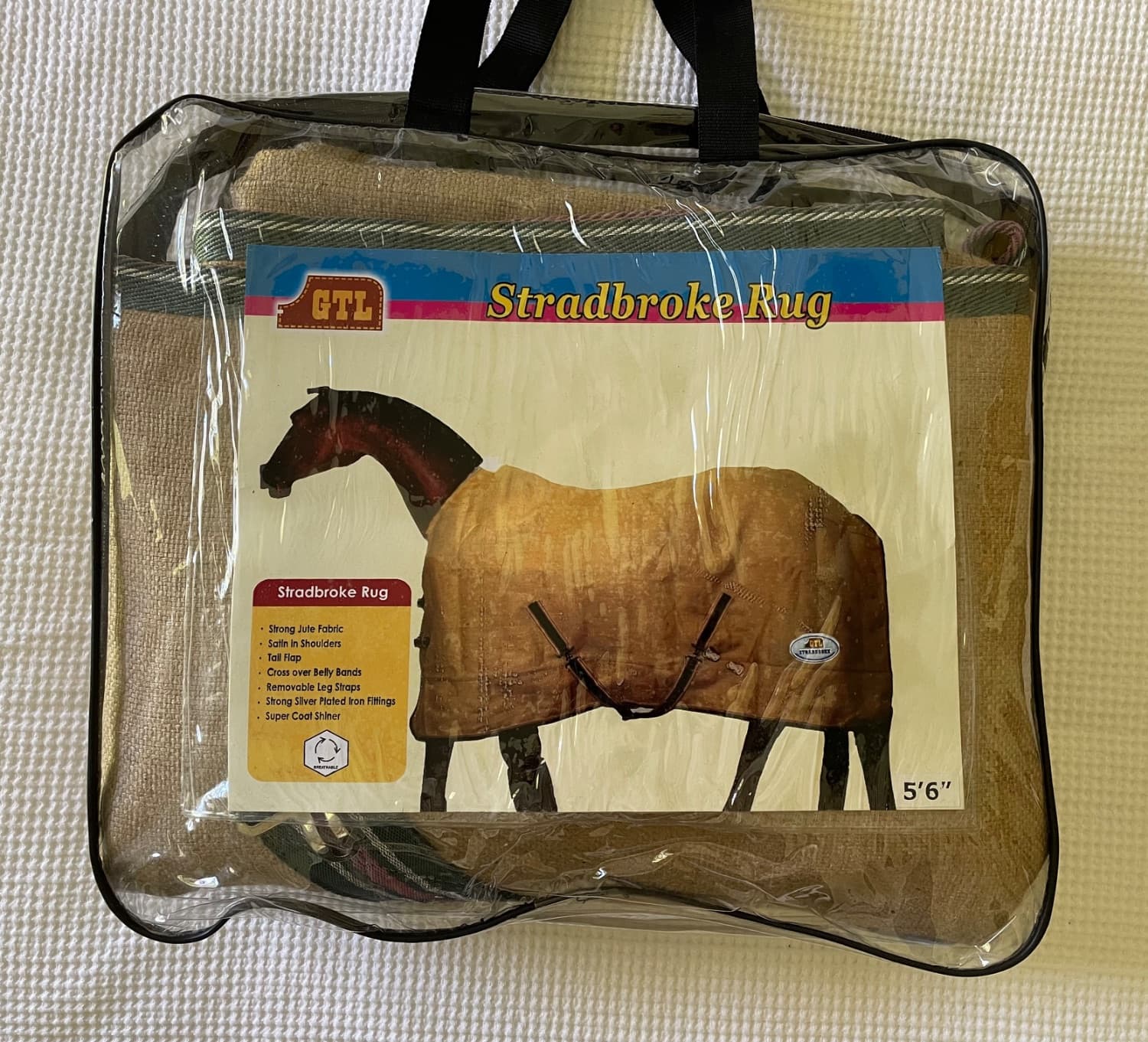 Stradbroke Jute Horse Rug 5’6 — image 1