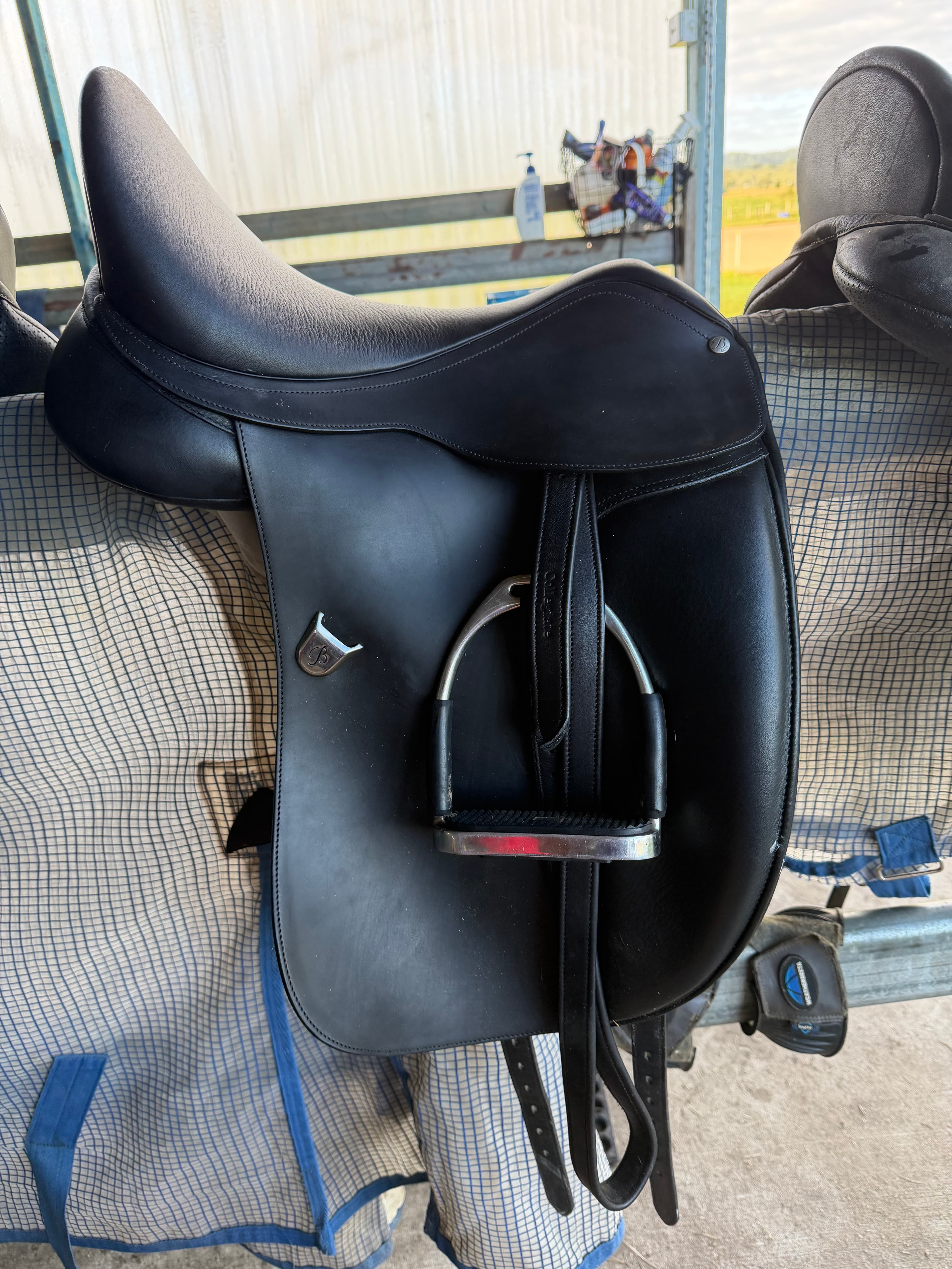 17” Bates Dressage Saddle — image 1