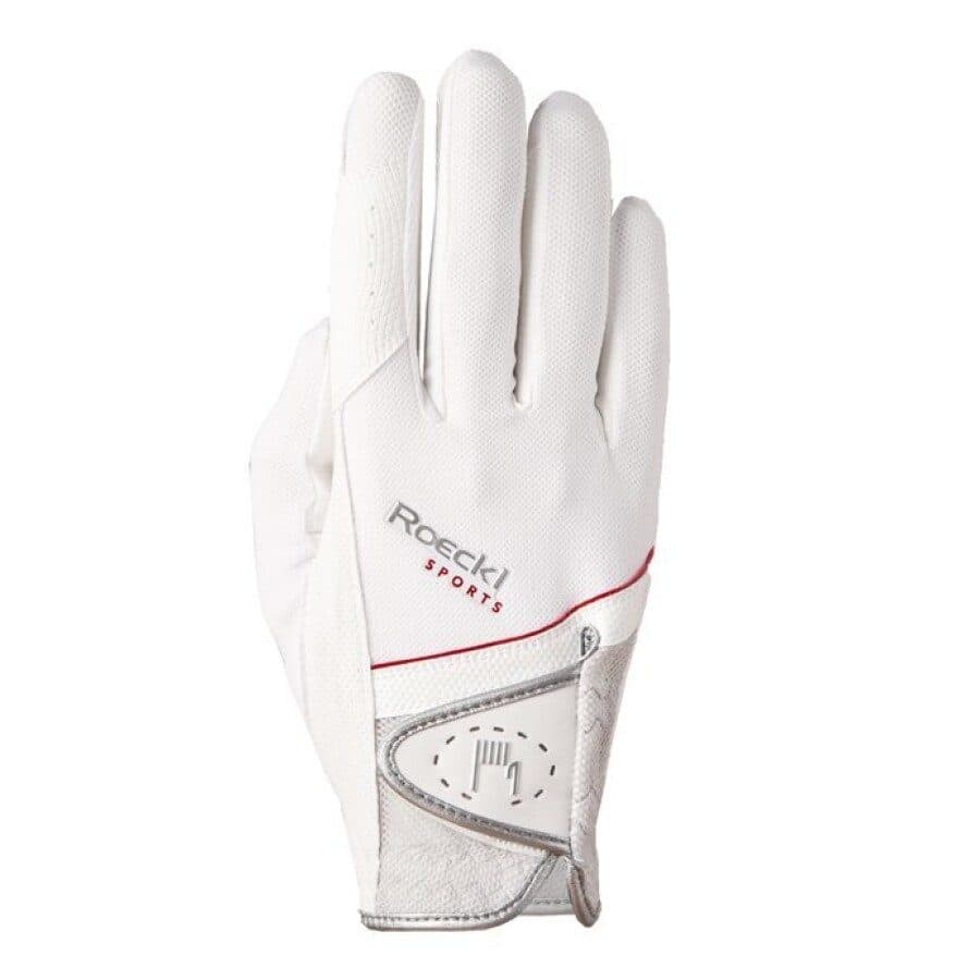 Roeckl Madrid Gloves - White.