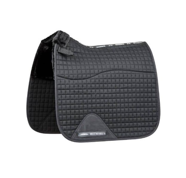 Weatherbeeta Prime Comfy Fleece Dressage Saddle Pad Black