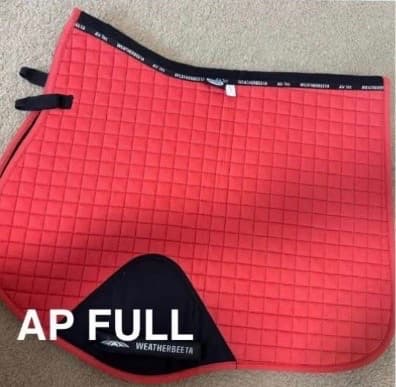 Weatherbeeta AP FULL Red Saddle Pad — image 1