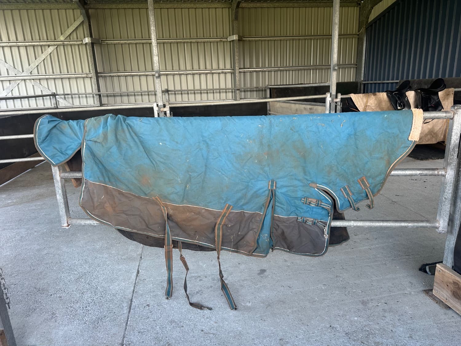 Caribu blue rain rug — image 1