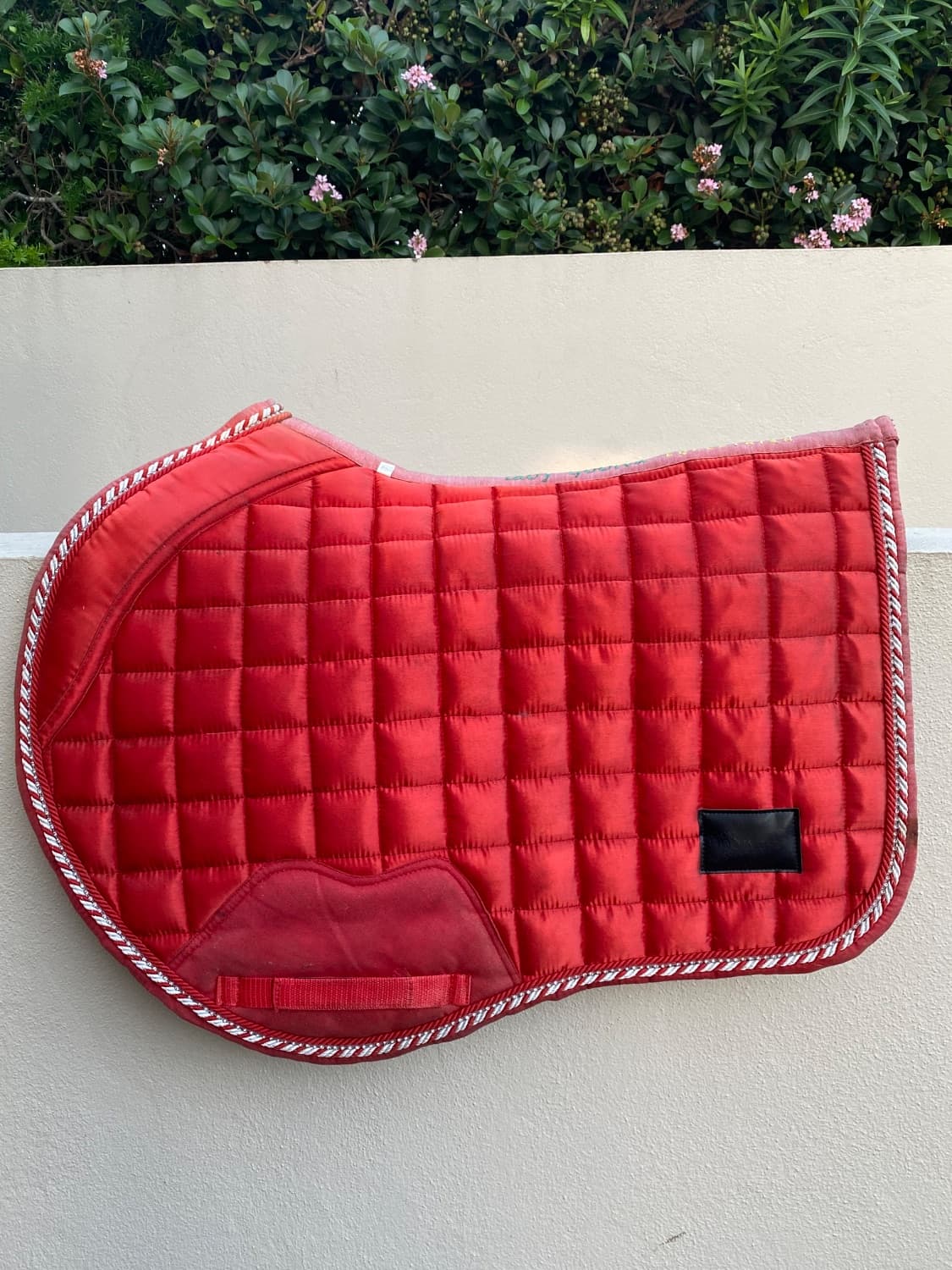 LGE Red Candy Cane Saddle Pad — image 1