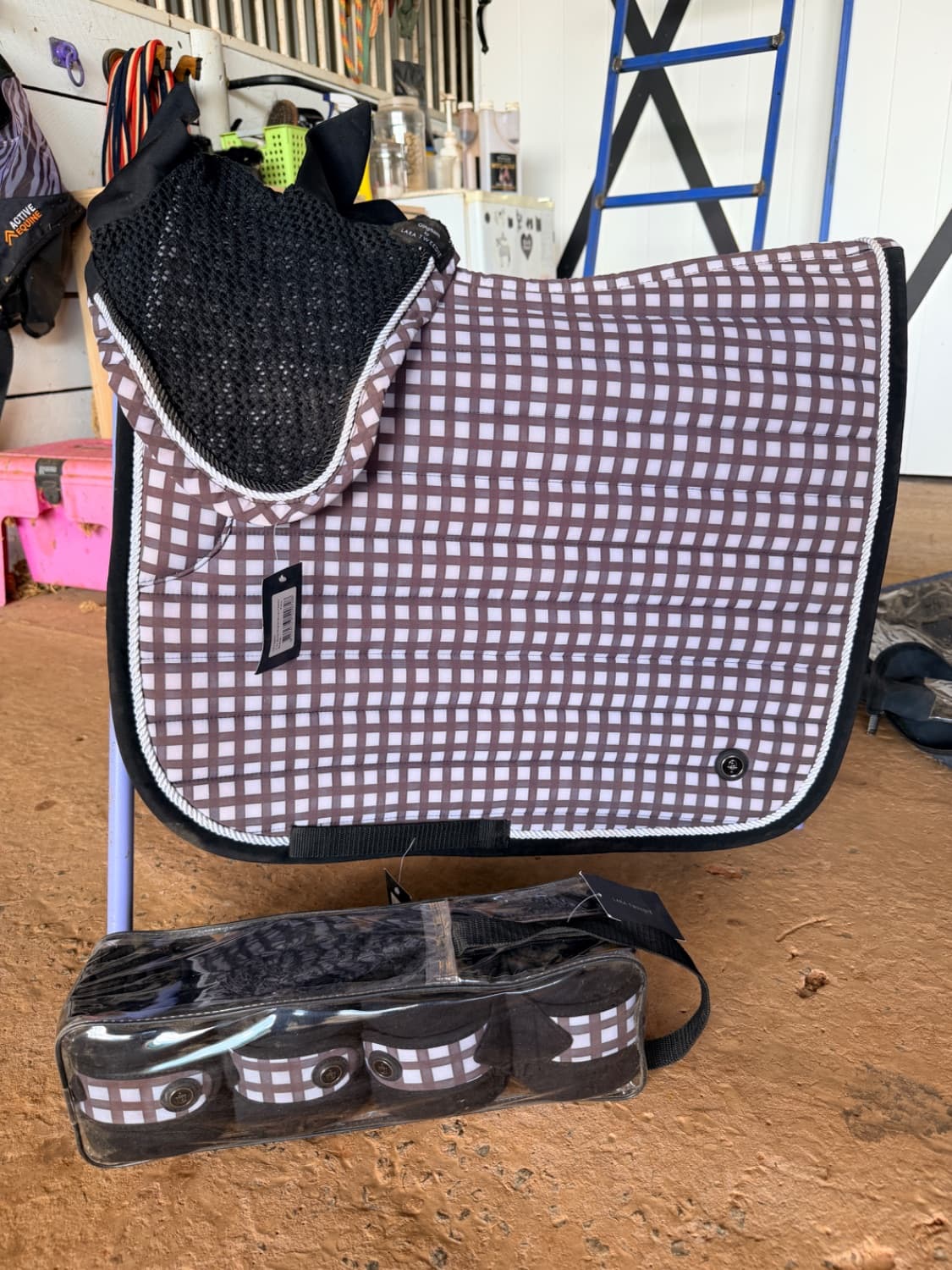 Lara Tweedie Black Gingham set