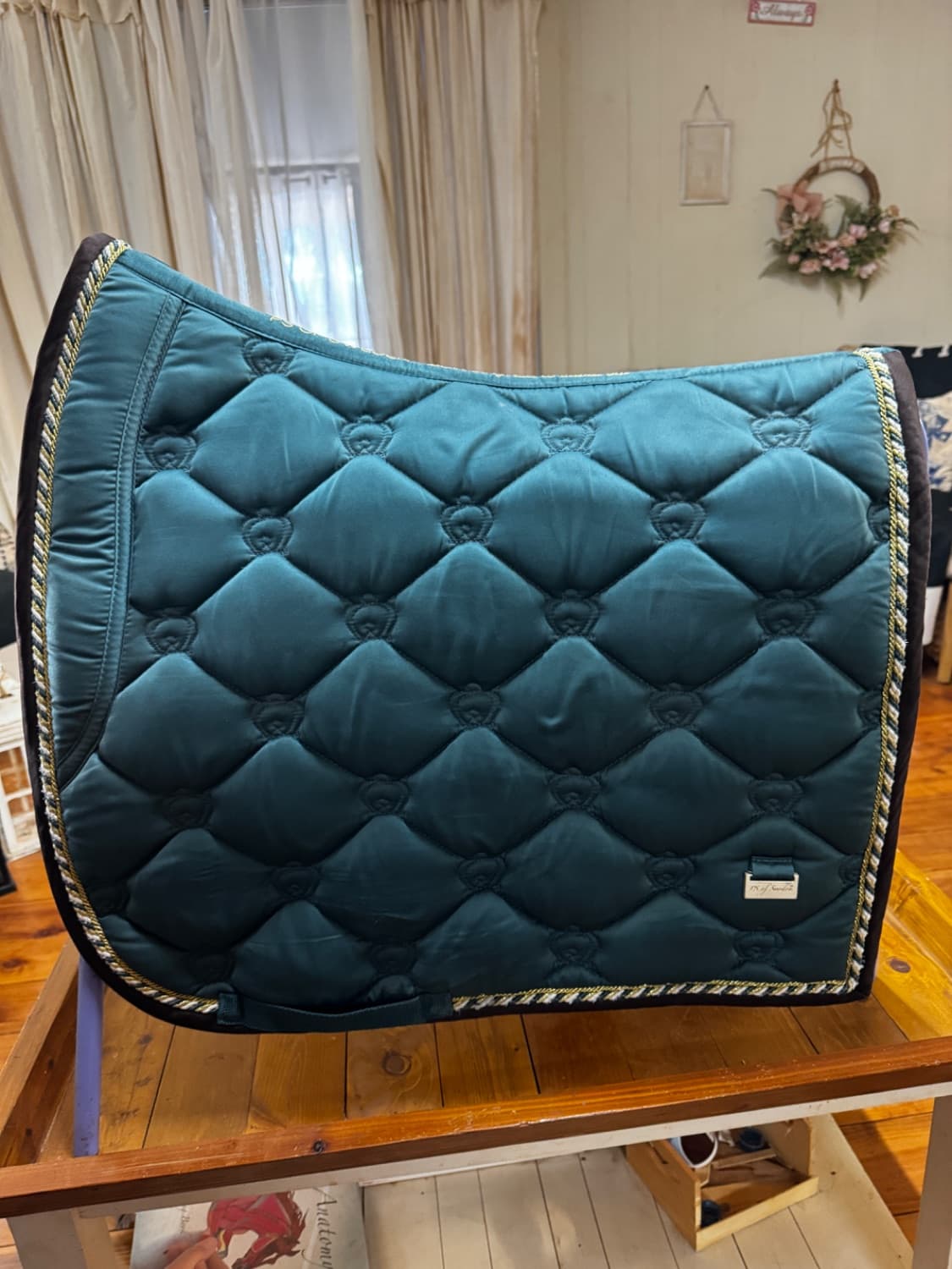 PS of Sweden Monogram Jade saddle pad