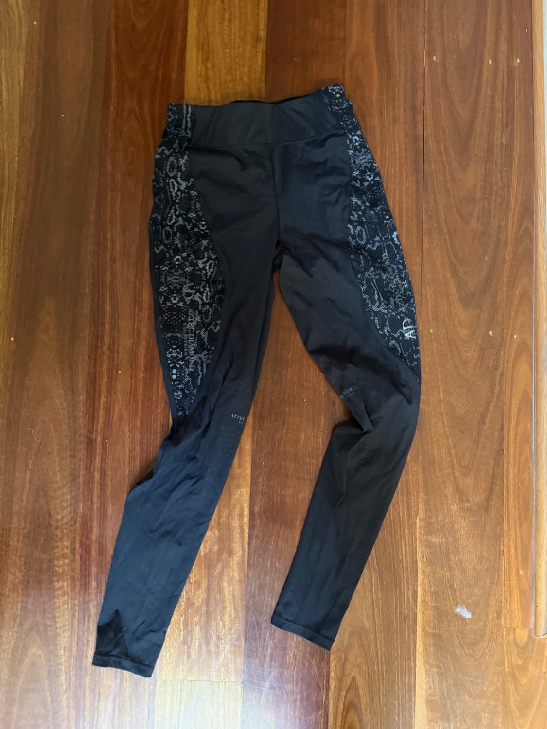 Aztec Diamond 2020 limited edition black snakeskin riding tights — image 1