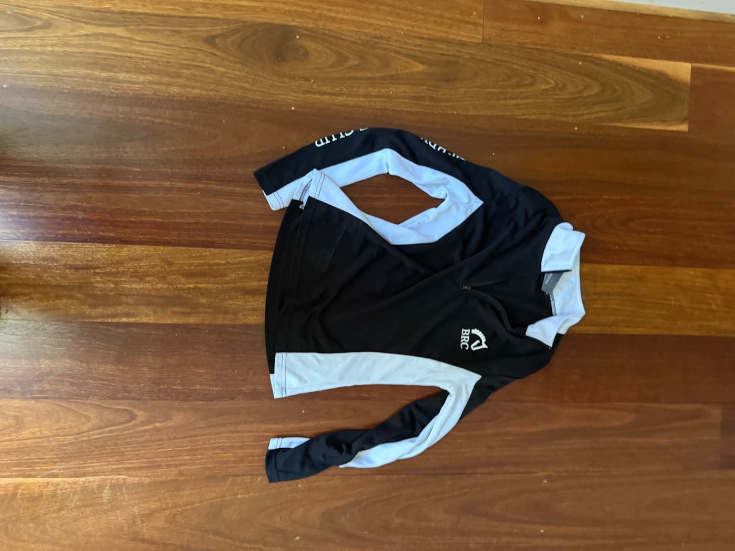 Berry Riding Club long sleeve black and white shirt — image 1
