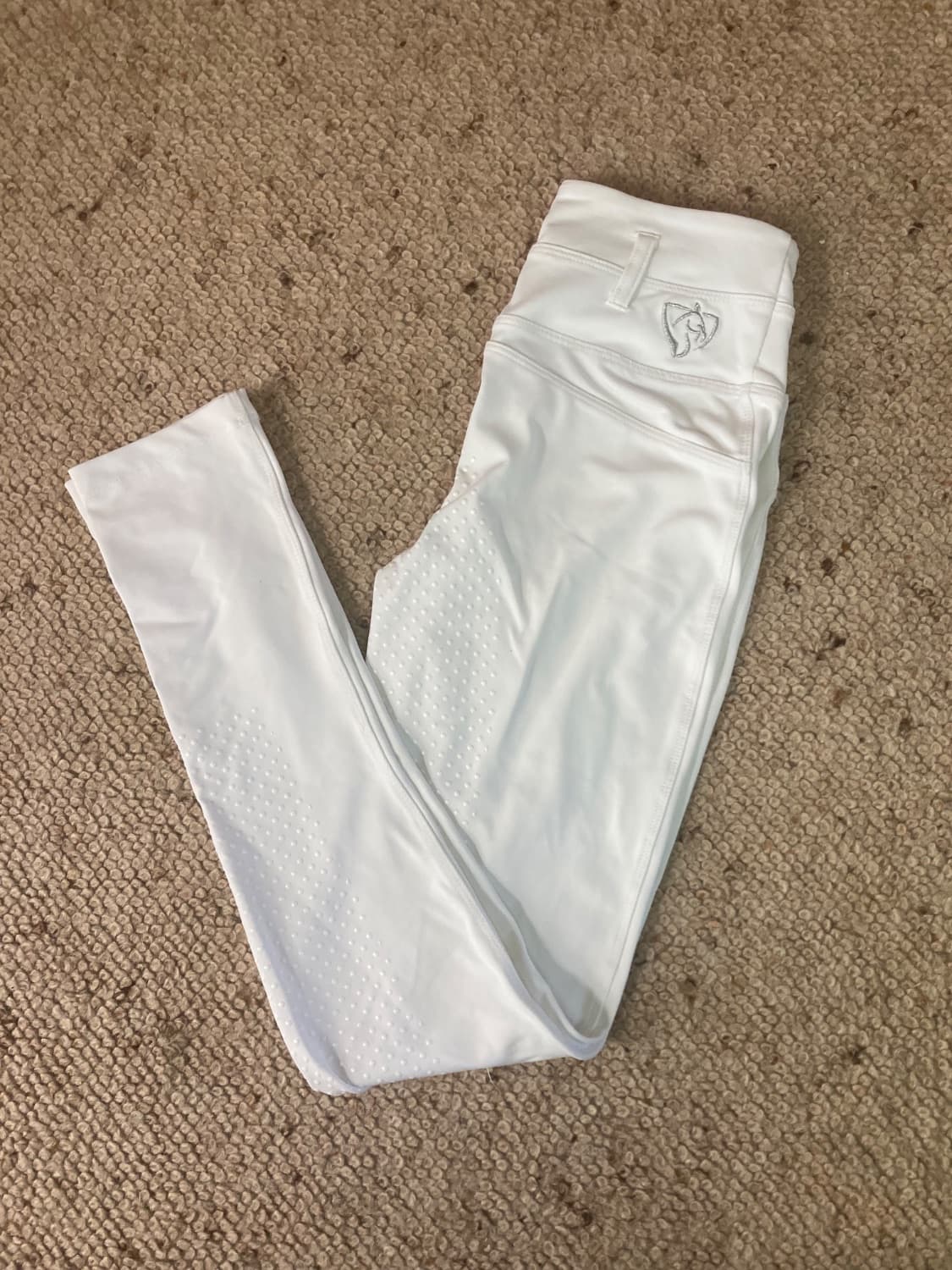 White Bare Equestrian Competition Tights