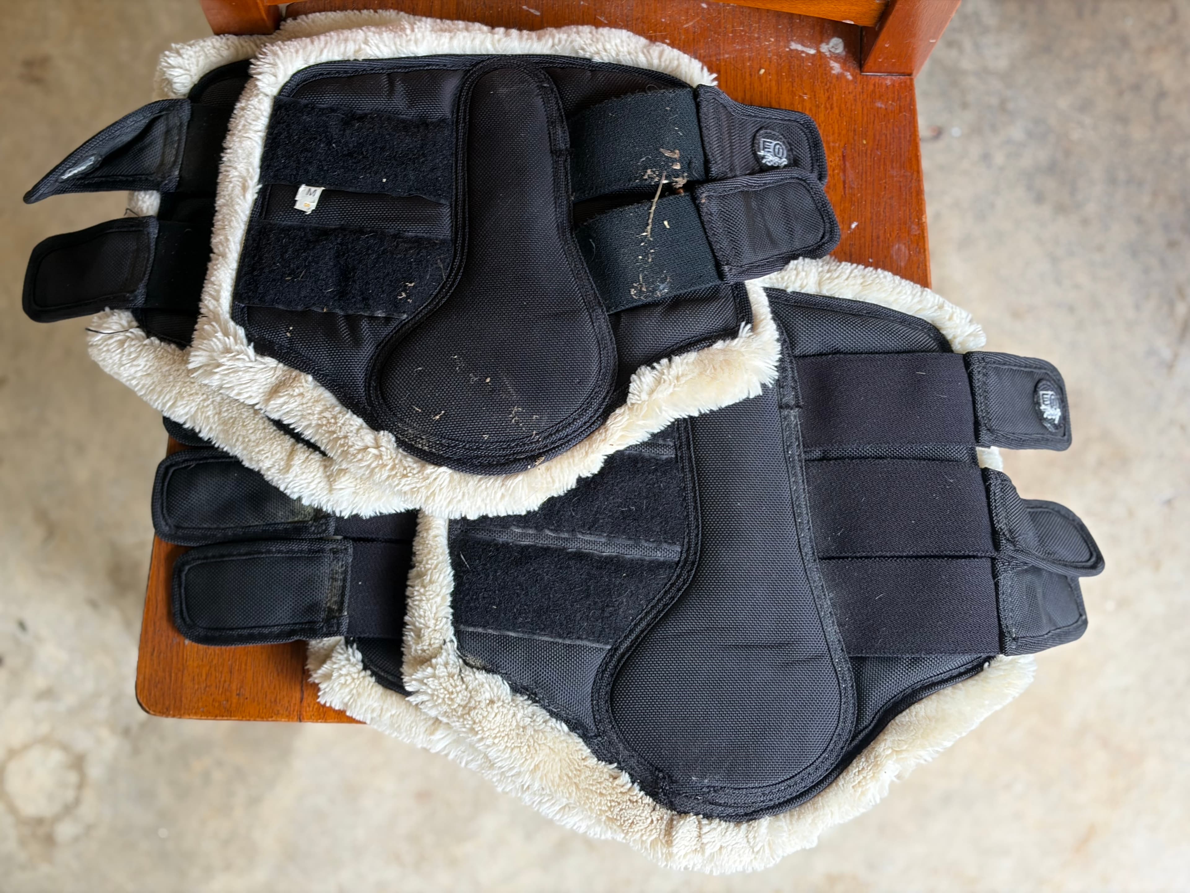 Black fleece boots — image 1