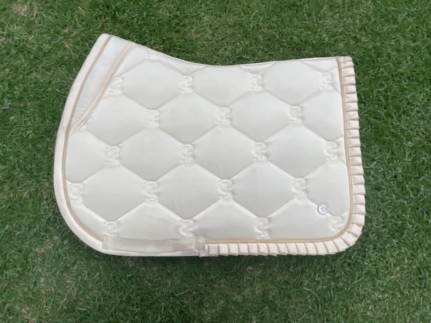 PSOS Cob Jump Saddle Pad Sunlight Ruffle — image 1