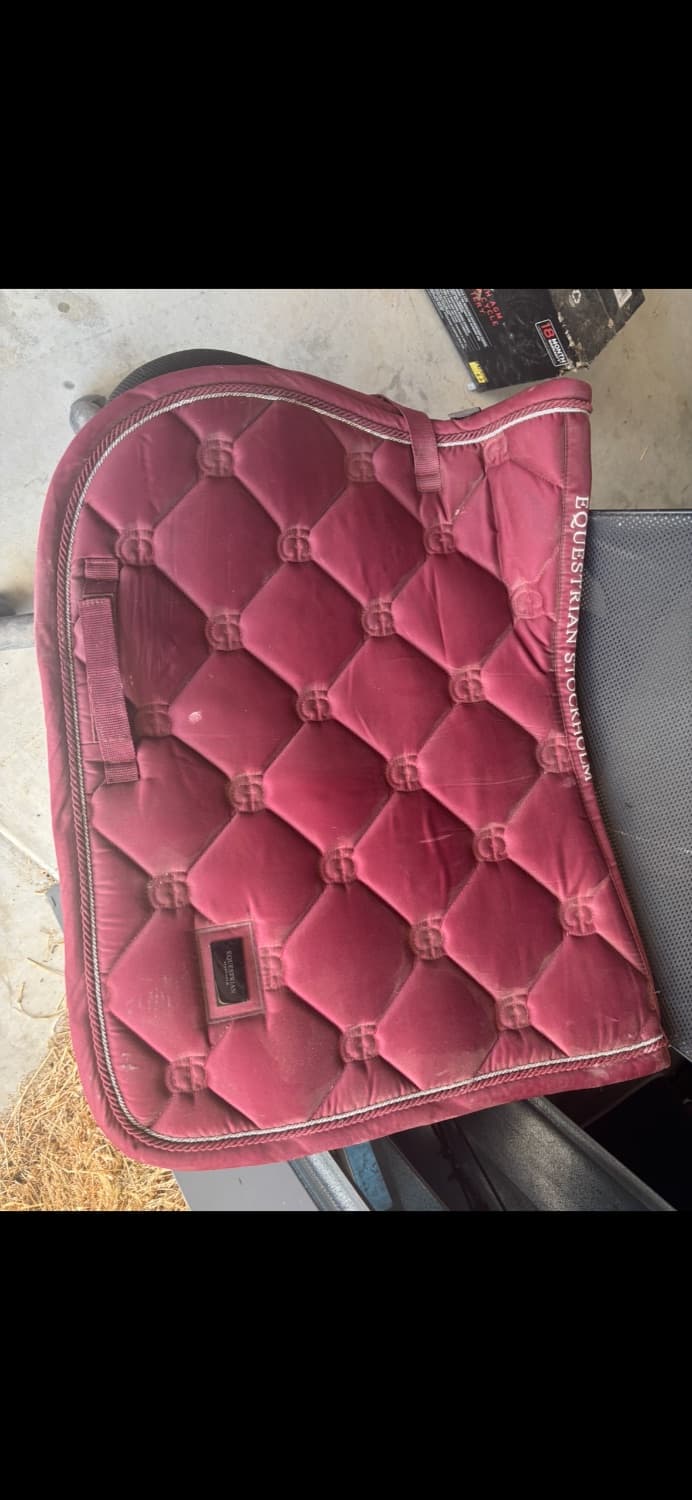 Equestrian Stockholm Bordeaux Jump Saddle pad Full Size — image 1