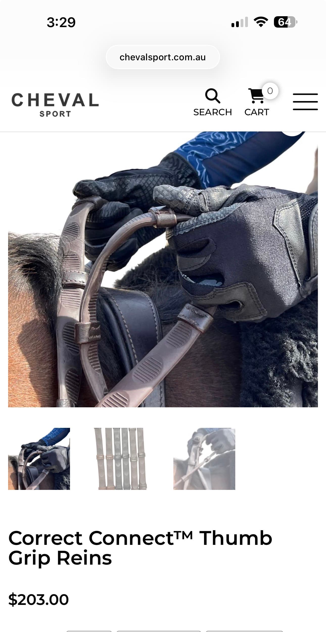 Correct Connect Thumb Grip Reins — image 1