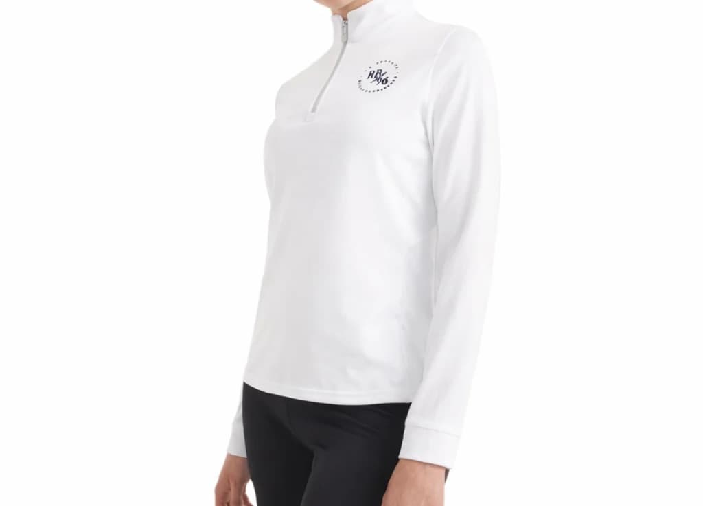 White RB Sellars 1/4 zip Top - Size 12 — image 1