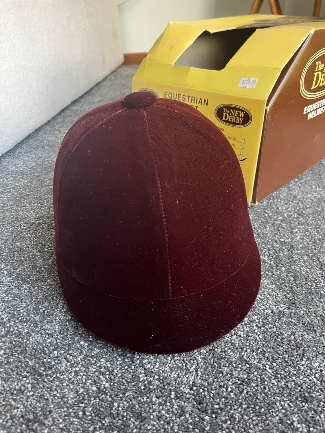 New Derby brown show helmet Size L — image 1