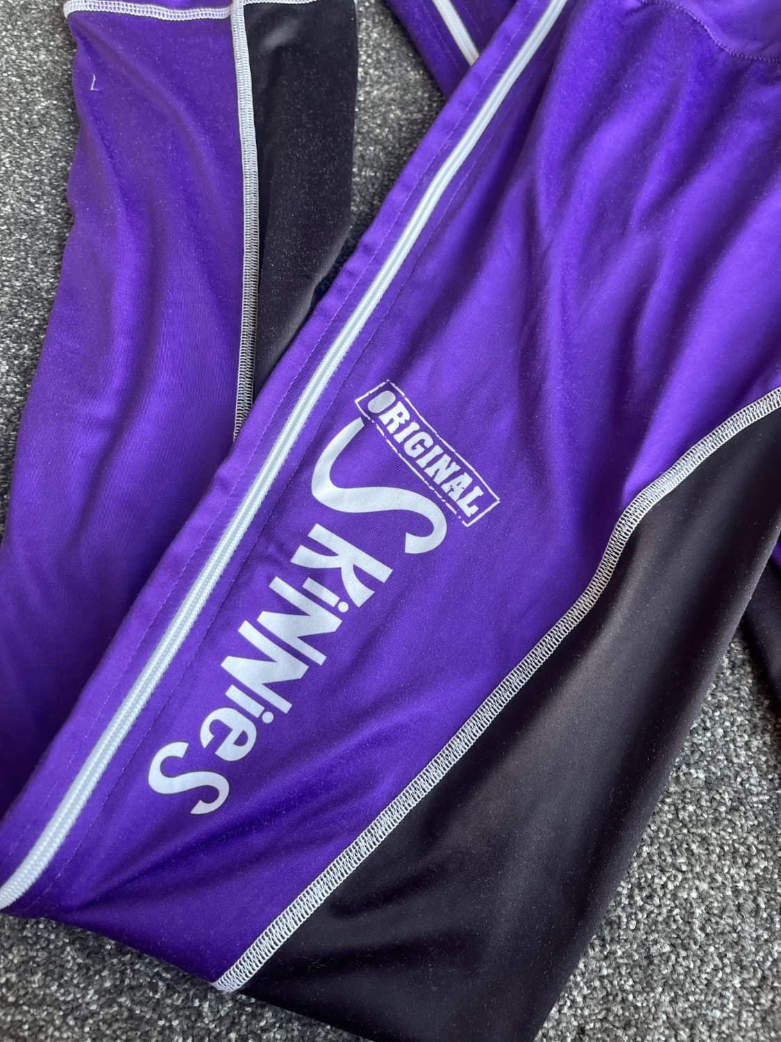 Original Skinnies purple with black seat — image 1