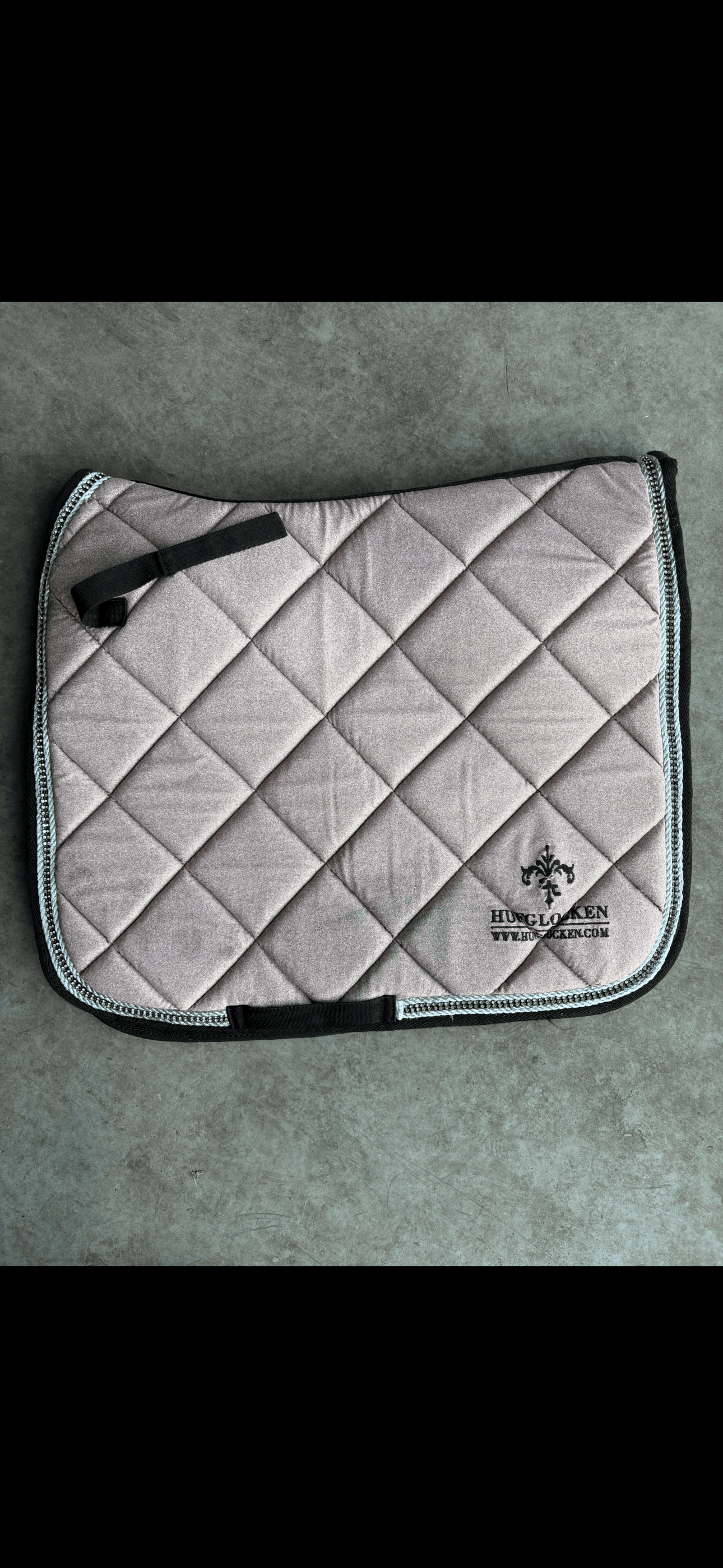 Light pink sparkly saddle pad — image 1